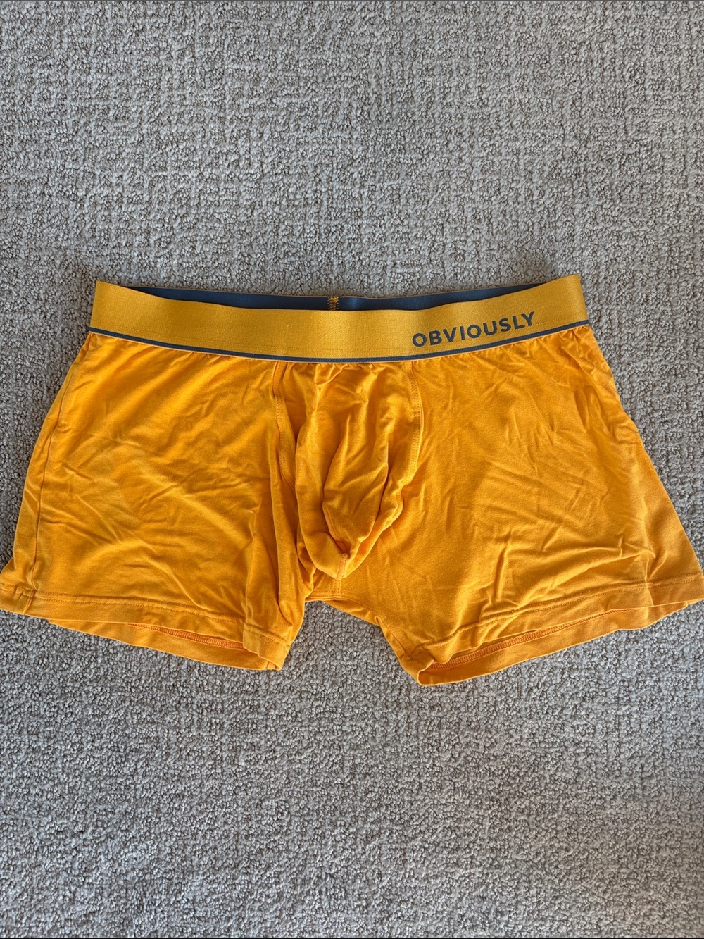 Men’s Yellow Stretch Boxer Briefs — Supportive Fit